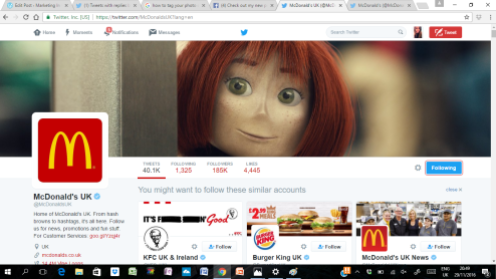 McDonald's UK Twitter