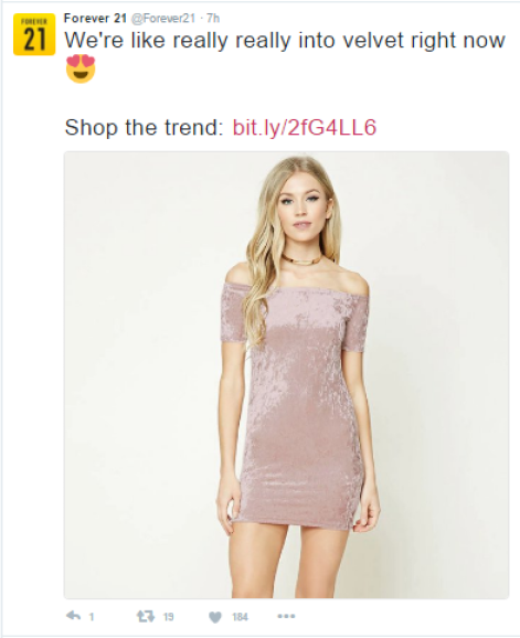 Clothes ad on feed